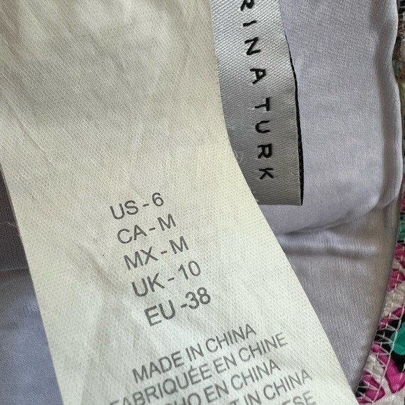 Trina Turk bright multicolor patterned strapless two-piece bikini swimsuit - Picture 11 of 12